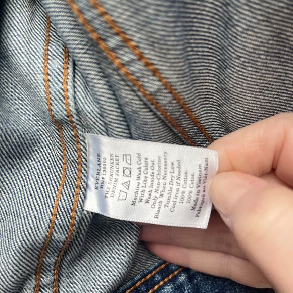 Everlane Blue Jean Jacket - Picture 3 of 5
